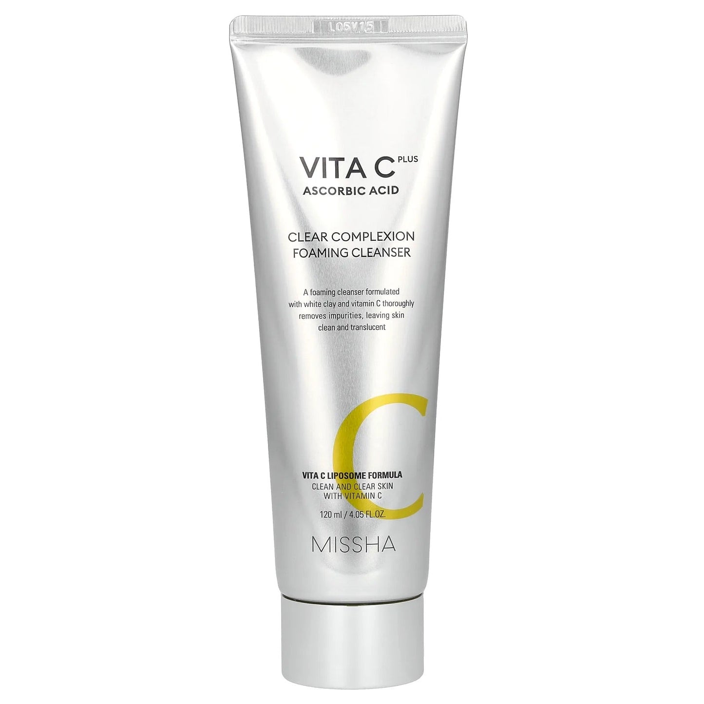 Missha
Vita C Plus Ascorbic Acid, Clear Complexion Foaming Cleanser, 4.05 fl oz (120 ml)