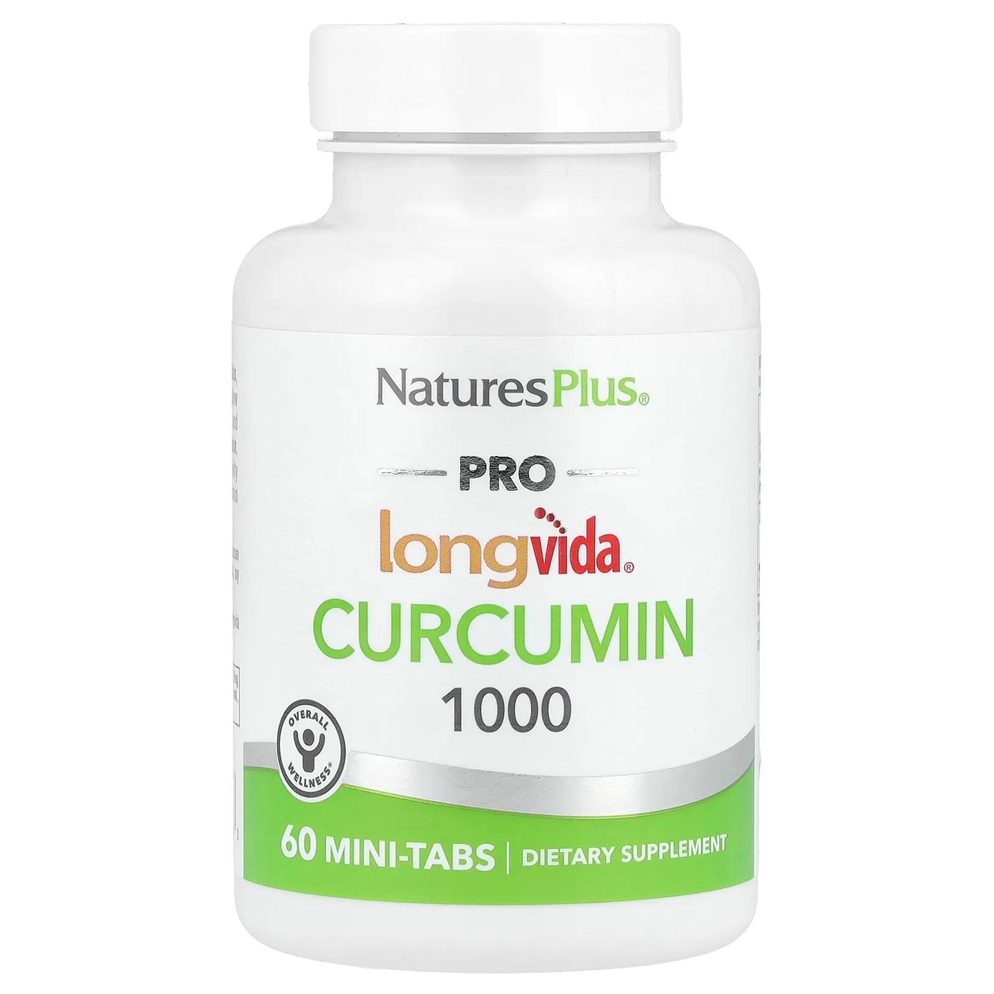 NaturesPlus
Pro Longvida®, Curcumin 1000, 1,000 mg, 60 Mini-Tabs (500 mg per Tablet)