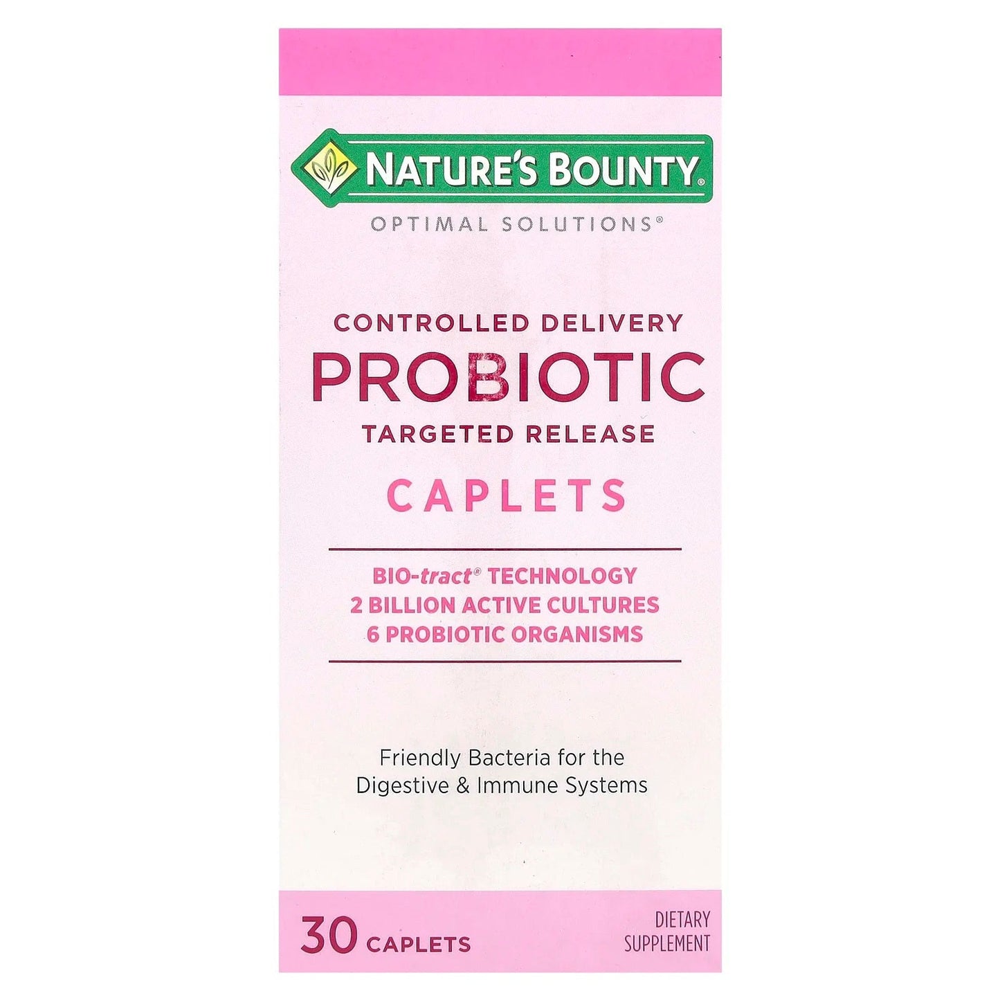 Nature's Bounty
Optimal Solutions®, Probiotic, Controlled Delivery, 30 Caplets