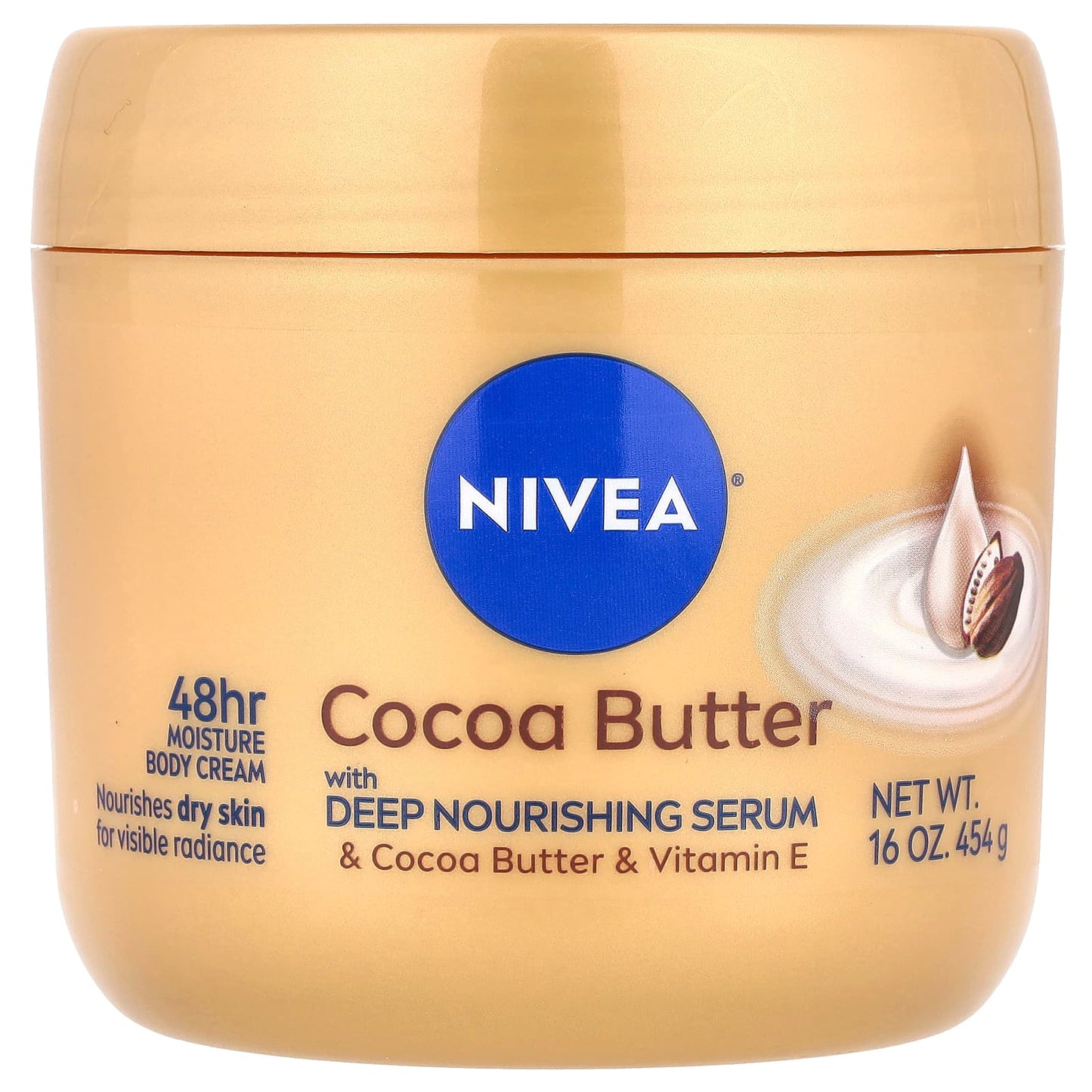 Nivea
Body Cream, Cocoa Butter, 16 oz (454 g)