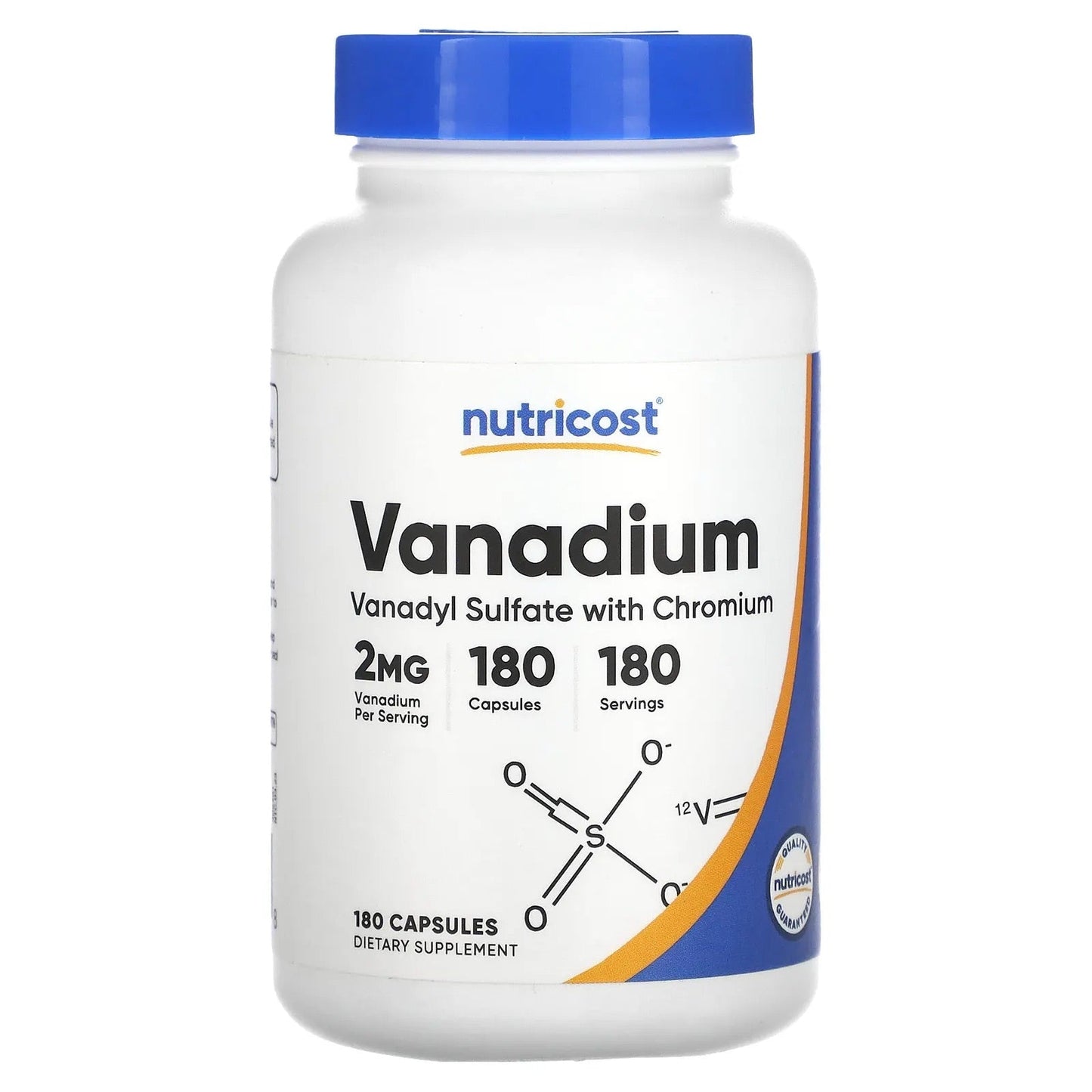 Nutricost
Vanadium , 2 mg , 180 Capsules