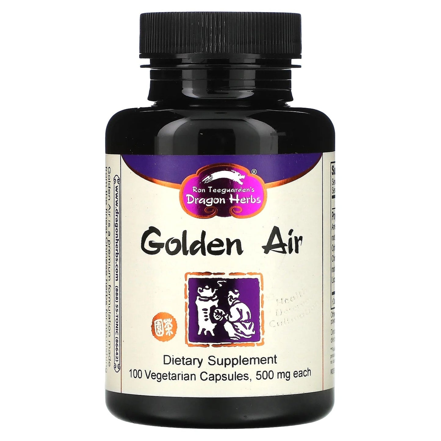 Dragon Herbs
Golden Air, 500 mg, 100 Vegetarian Capsules
