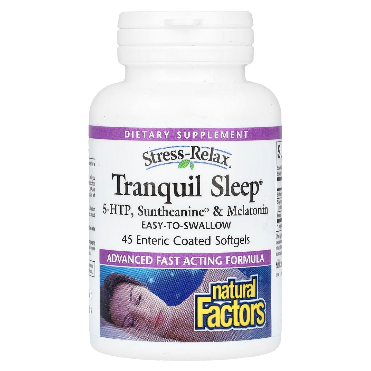 Natural Factors
Stress-Relax, Tranquil Sleep, 45 Enteric Coated Softgels