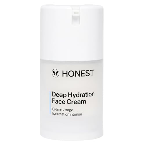 Honest Beauty Deep Hydration Face Cream for Dry Skin | Hydrates + Supports Natural Moisture Barrier | Hypoallergenic + Gentle for Sensitive Skin | 1.7 fl oz