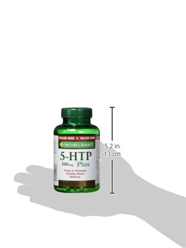 Nature's Bounty 5-HTP Pills and Supplement, Helps Promote Balanced Mood, 100mg, 120 Capsules
