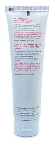 Natural Toothpaste for Kids, Strawberry Flavour, Fluoride Free, 3 Pack