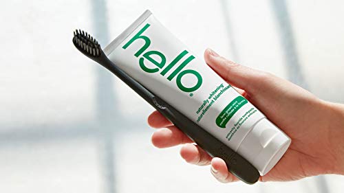 Hello Naturally Whitening Fluoride Toothpaste, Farm Grown Mint, Vegan, SLS Free, Gluten Free and Peroxide Free, 98 mL