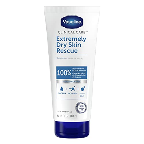 Vaseline Clinical Care Body Lotion healing moisturizing cream Extremely Dry Skin Rescue with moisturizing glycerin for 100% improvement of skin moisture 200 ml