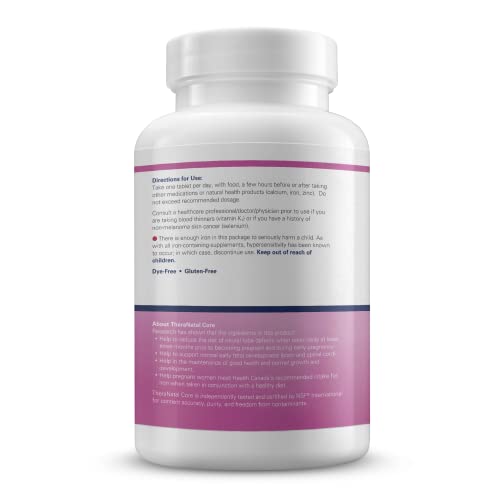 TheraNatal Core Preconception Prenatal Vitamin & Mineral Supplement (90 Day Supply) | Core Nutrients for Women Before Conception