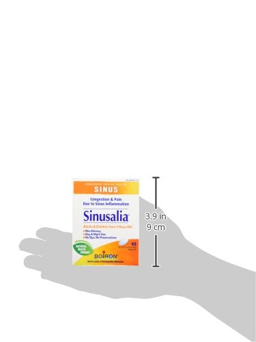 Pre-Order | Arrives in 5–10 Days – Boiron Sinusalia, 60 Tablets, Homeopathic Medicine for Nasal Congestion and Pain Related to Sinus Inflammation Like Stuffy Nose and Sinus Pressure, Non-Drowsy, For Ages 4 to Adult