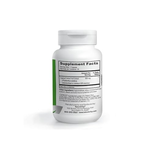 NatureCity True-Capros Amla Fruit Extract Supplement Polyphenol Antioxidant Power Supports Cardiovascular Heart Health (30 Veggie Capsules) Non-GMO Vegan Friendly and Soy Free