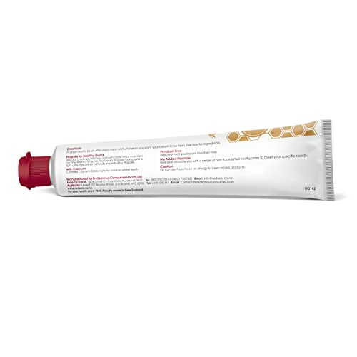 Red Seal Propolis Toothpaste – Toothpaste Made with 100% New Zealand Bee Propolis Extract, Anise, Peppermint, Eucalyptus Essential Oils - No Fluoride, No Preservatives, No Artificial Flavors or Colors