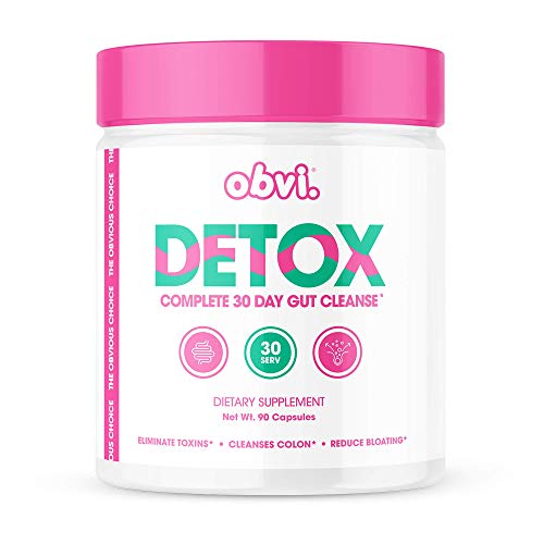 Obvi Detox, Flush Out and Eliminate Toxins, Support Weight Loss, Cleanse Colon, Packed with Antioxidants, Support Liver Health, Reduce Bloating, Soothe Stomach Pain, All Natural (30 Servings)