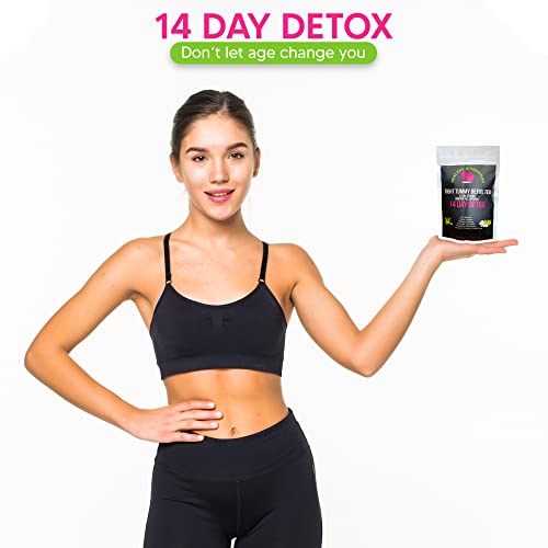 Healthy Diversions Tight Tummy Detox Tea, Extra Strength Results Within a Week Reduce Bloating Herbal Tea Bags, Wellness & Energy Support 14 Tea Bags, 2.4oz