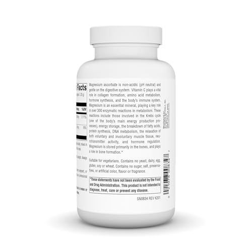 Pre-Order | Arrives in 5–10 Days – Source Naturals Magnesium Ascorbate Crystals - Non-Acidic Vitamin C - 8 Ounce Powder