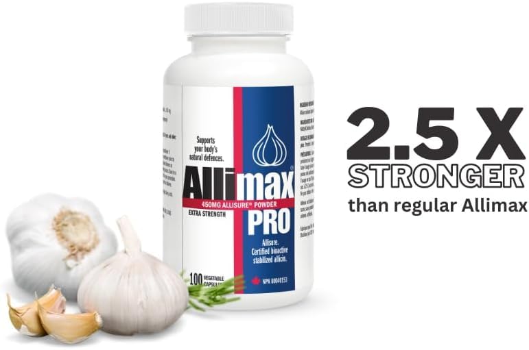 lekullna Allicin Garlic Supplement to Support Your Body’s Immune Function. with Stabilized Allicin Extracted from Clean & Sustainable Spanish Grown Garlic 450mg 100 Vegicaps