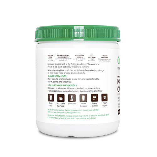 Organika Organic Maca and Cacao Powder- Gelatinized for Easy Absorption, Adaptogenic- 200g