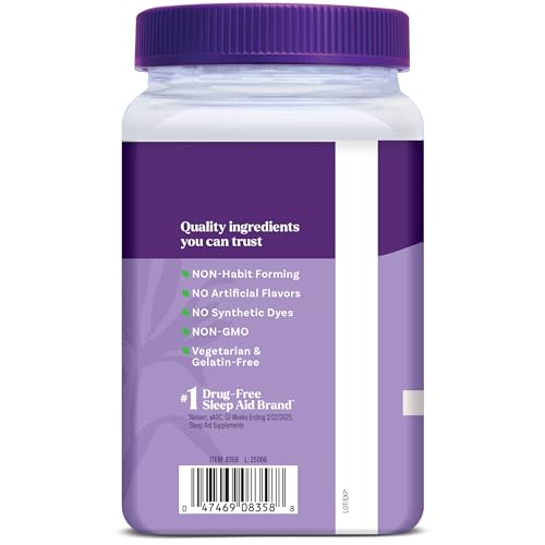 Natrol Sleep & Restore Magnesium Glycinate Gummies, Magnesium for Sleep Aids for Adults, Melatonin-Free, Cherry Flavored, 30 Day Supply