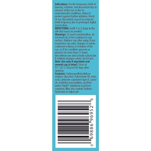 REFRESH Digital Eye Drops Ophthalmic Solution, Dry Eye Relief, Digital Screen Time, Digital Fatigue - 10ml