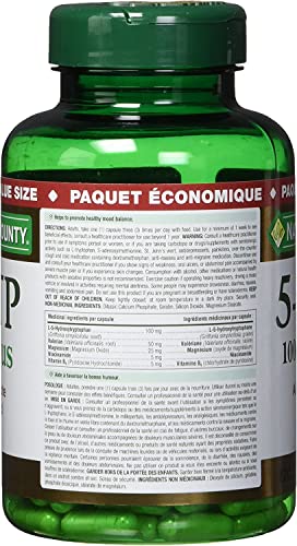 Nature's Bounty 5-HTP Pills and Supplement, Helps Promote Balanced Mood, 100mg, 120 Capsules