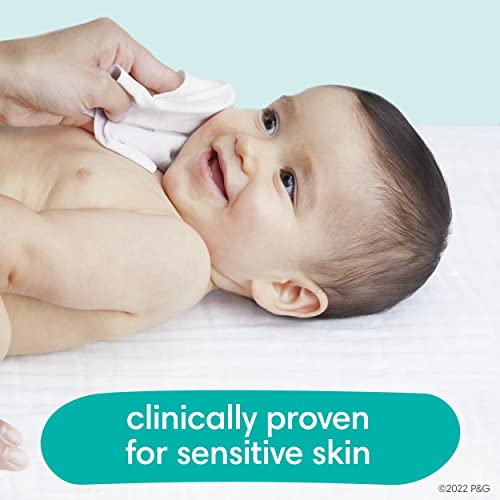 Pampers Baby Wipes Sensitive Perfume Free 4X Pop-Top Packs 336 Count