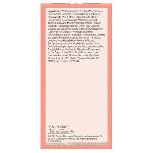 Honest Beauty Daily Green Juice Antioxidant Super Serum | Improves Skin Tone + Texture | Gentle for Sensitive Skin, Fragrance Free, Vegan | 1 fl oz