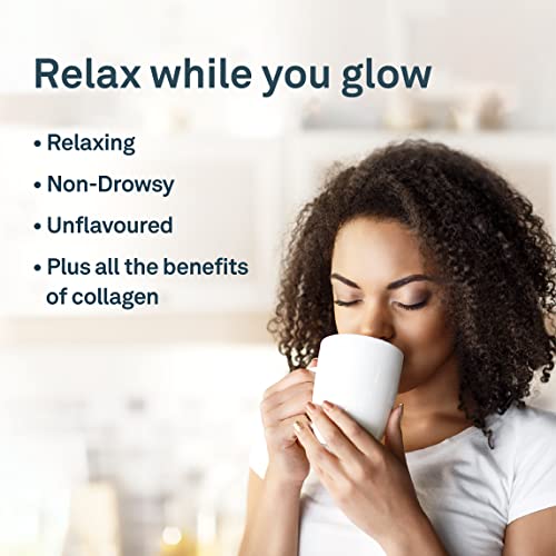 Organika Enhanced Collagen Relax Powder with Magnesium Bisglycinate and L-Theanine- Provides Calming Effect, Aids in Sleep, Sustained Energy Levels Throughout the Day- 250g