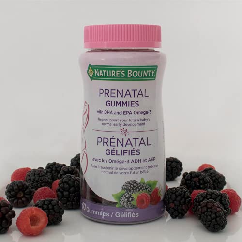 Nature's Bounty Prenatal Vitamins, Helps Support Your Future Baby's Normal Early Development, 60 Gummies
