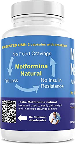 METFORMINA NATURAL - Weight Loss Aid - Fat & Glucose Metabolism Support - Dr Salomon