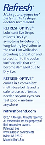Refresh Optive Lubricant Eye Drops, Sterile, 0.5 Fl. Oz (Pack of 1)