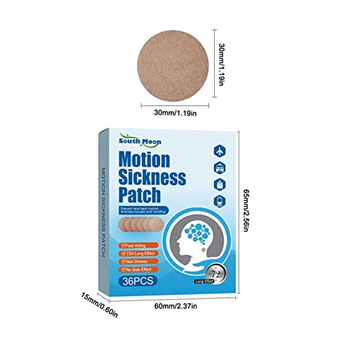Motion Sickness Patch, 36 PCS Anti Nausea Patches, Sea Sickness Patch, Relieve Vomiting, Nausea, Fast Acting and No Side Effects