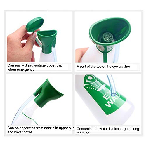 OTOS Eye Cup 300ml Korea Tritan Copolyester (BPA Free) Portable Emergency Removal Foreign Matter Eye Clean System with Pressing Pipet Eye Wash