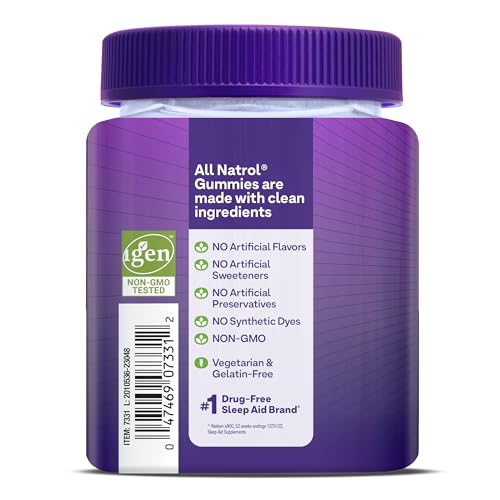 Natrol Melatonin Gummies, Sleep Support, 90 Strawberry-Flavored Adult Melatonin Gummies, 10 mg Sleep Aids for Adults