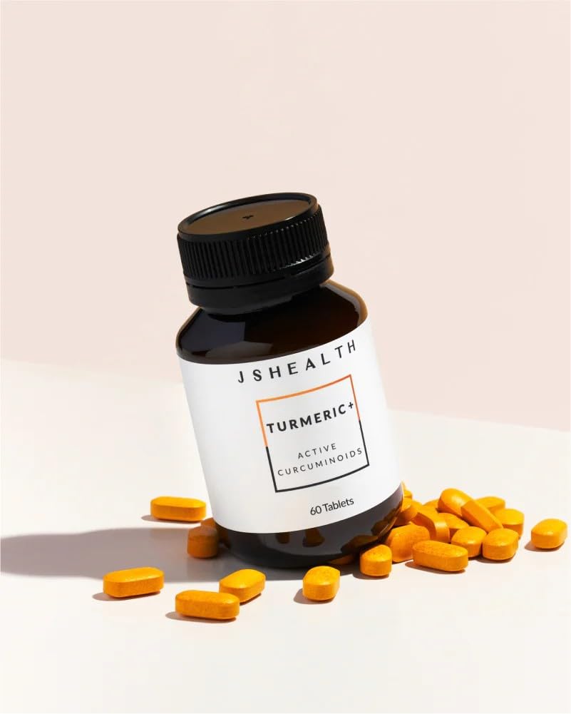 JSHealth Turmeric Curcumin Supplement - Turmeric Supplement for Joint Support - Contains Bioavailable Curcumin C3 Complex - 30 Servings