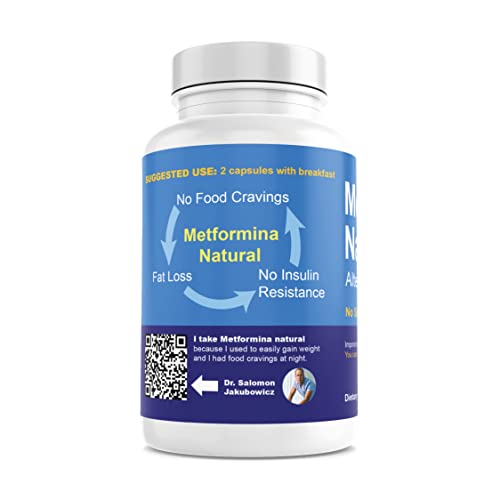 METFORMINA NATURAL - Weight Loss Aid - Fat & Glucose Metabolism Support - Dr Salomon