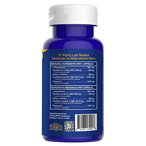 Natural Stacks NeuroFuel Brain Supplements w/L-Phenylalanine & Artichoke Extract - 15 Servings (45ct) - Multivitamins for Men & Womens Multivitamins