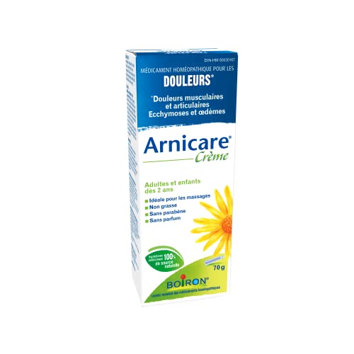 Pre-Order | Arrives in 5–10 Days – Boiron Arnicare Cream for Pain Relief, Muscle Pain and Joint Pain Relief, Swelling from injuries, Bruise & Bruising, from Natural Sourced Plants Including Arnica Montana, 70g