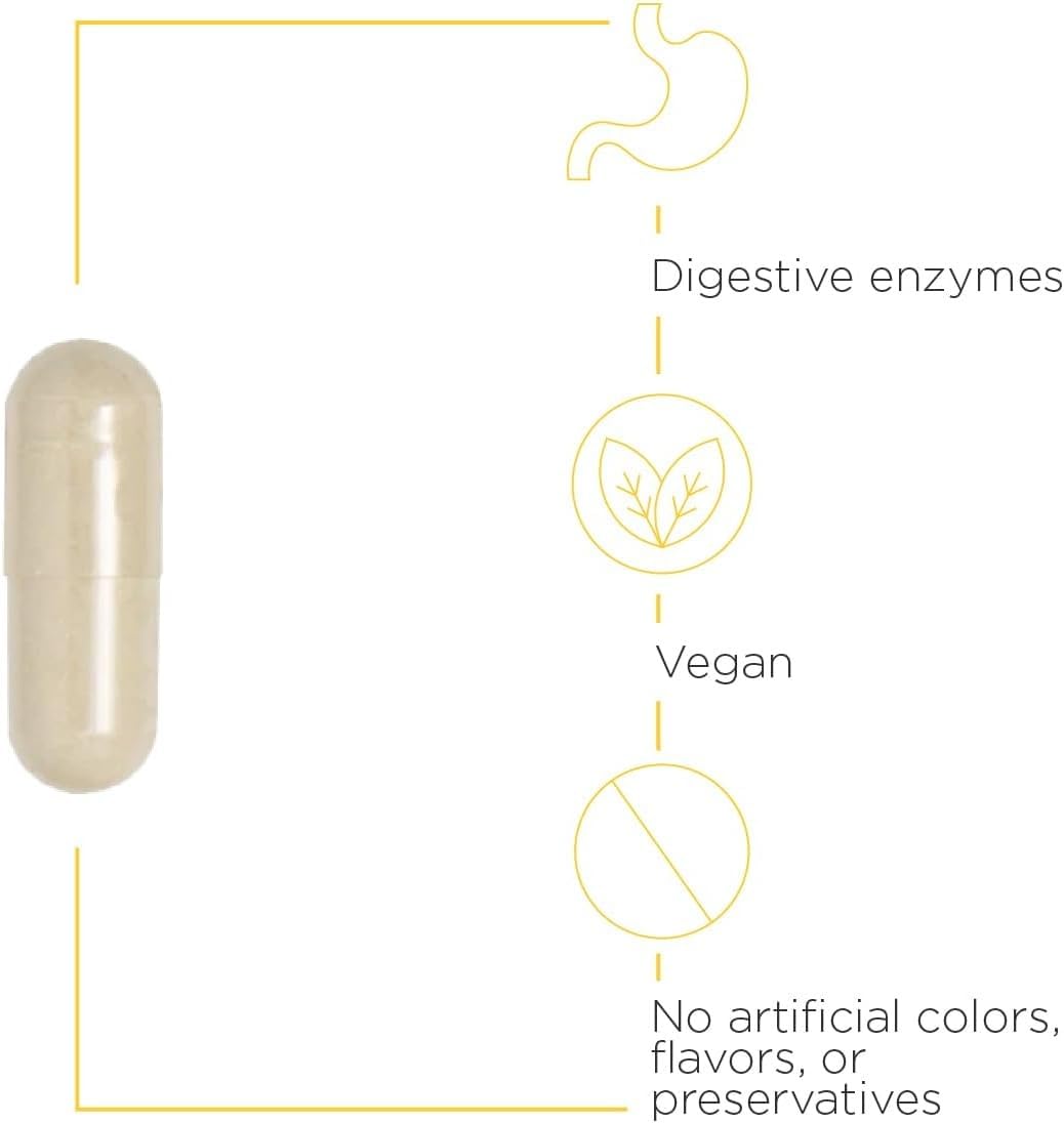 Integrative Therapeutics - Similase - Physician Developed Digestive Enzymes for Women and Men - Vegan - 180 Vegetable Capsules