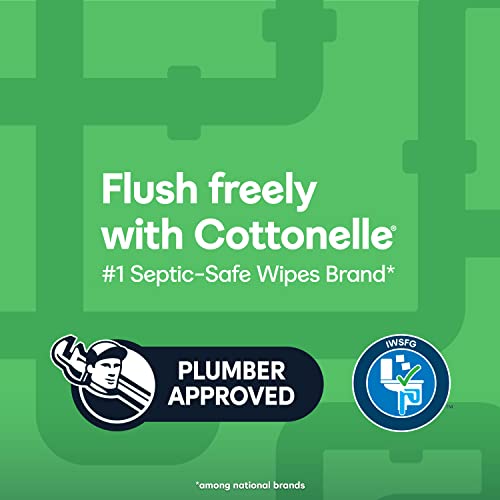Pre-Order | Arrives in 5–10 Days – Cottonelle GentlePlus Flushable Wet Wipes with Aloe & Vitamin E, Adult Wet Wipes, 8 Flip-Top Packs, 42 Wipes per Pack (336 Total Flushable Wipes)