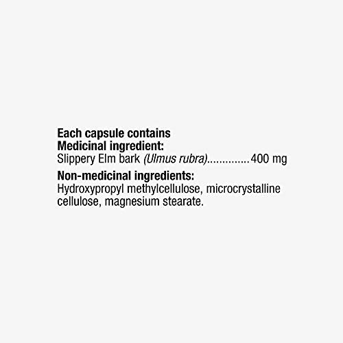 Nature's Way Slippery Elm Bark – Herbal Supplement to Soothe Inflammation of the Gastrointestinal (GI) Tract – Non-GMO, 180 Vegetarian Capsules, Value Size