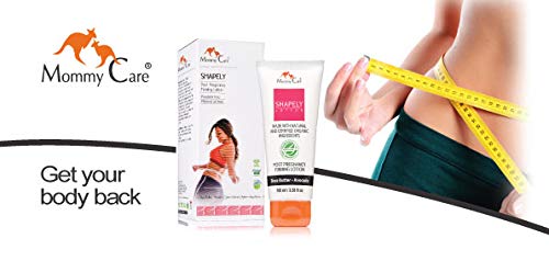Mommy Care Shapely Post Pregnancy Firming Lotion 100 ml / 3.38 fl oz Postpartum Belly Firming Cream Tummy Tightening for After Pregnancy Certified Organic All Natural Stretch Mark Remover for Mom