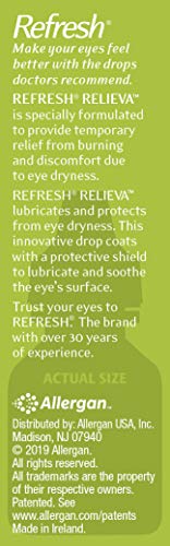 Refresh Relieva Lubricant Eye Drops, 0.33 Fl Oz Sterile, Packaging may Vary