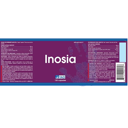 Inosia All Natural Fertility Supplement for Women with Myo-inositol, D-Chiro-inositol, Vitex, Chromium Picolinate, and N-acetyl-l-cysteine (120 Pills - 1 Month Supply)