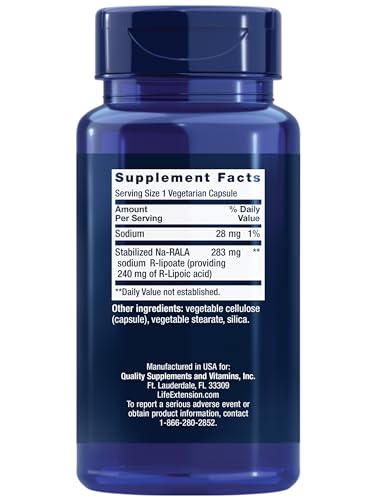 Life Extension Super R-Lipoic Acid, 240mg, 60 Count