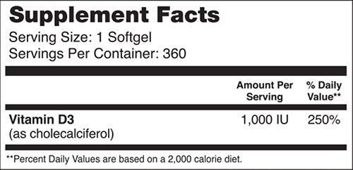 NatureWise Vitamin D3 1000iu (25 mcg) Healthy Muscle Function, and Immune Support, Non-GMO, Gluten Free in Cold-Pressed Olive Oil, Packaging Vary ( Mini Softgel), 360 Count