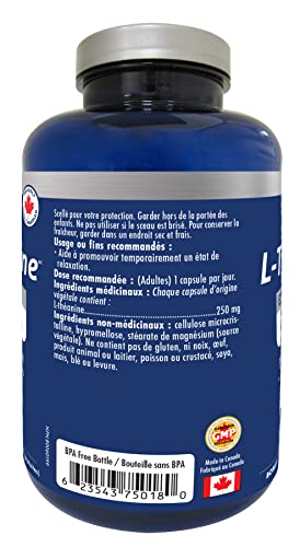 Naka Platinum PRO L-Theanine 250 mg Promotes Relaxation BONUS SIZE 150 Veggie Caps (120+30 FREE)