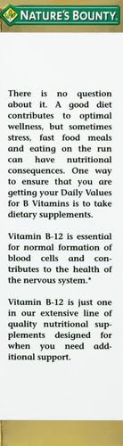 Nature's Bounty Vitamin B12 5000 Mcg Sublingual Liquid, Cardiovascular Health & Cellular Energy Support, 2 Fl Oz (1 Count) (Pack of 2)