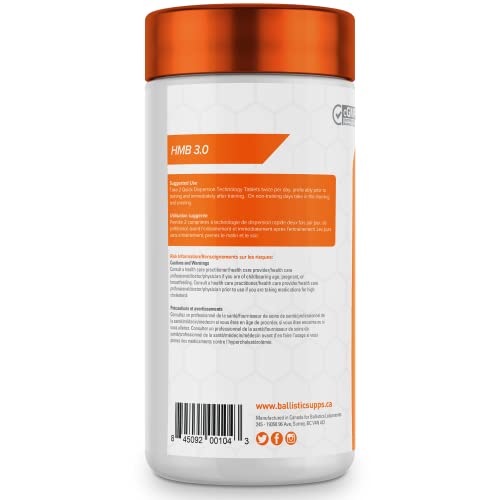 HMB 3.0 Ballistic Supps Improves Recovery, Decreases Soreness and Muscle Loss - 120 Capsules - 30 Day Supply