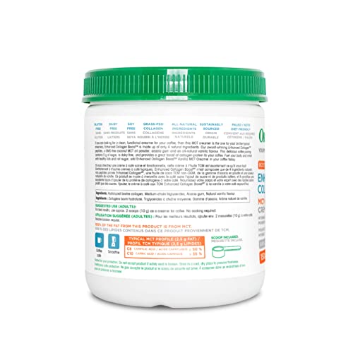 Organika Enhanced Collagen Boost with MCT Oil Powder and Vanilla - 150g