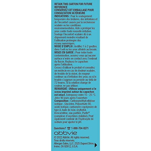REFRESH Digital Eye Drops Ophthalmic Solution, Dry Eye Relief, Digital Screen Time, Digital Fatigue - 10ml